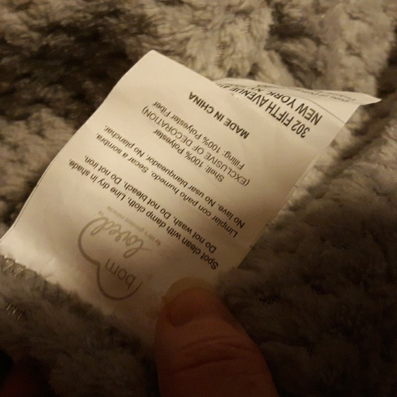 🆕️ 11" Sam Salem & Son Gray Owl Textured Security Blanket Lovey Baby - Picture 4 of 5